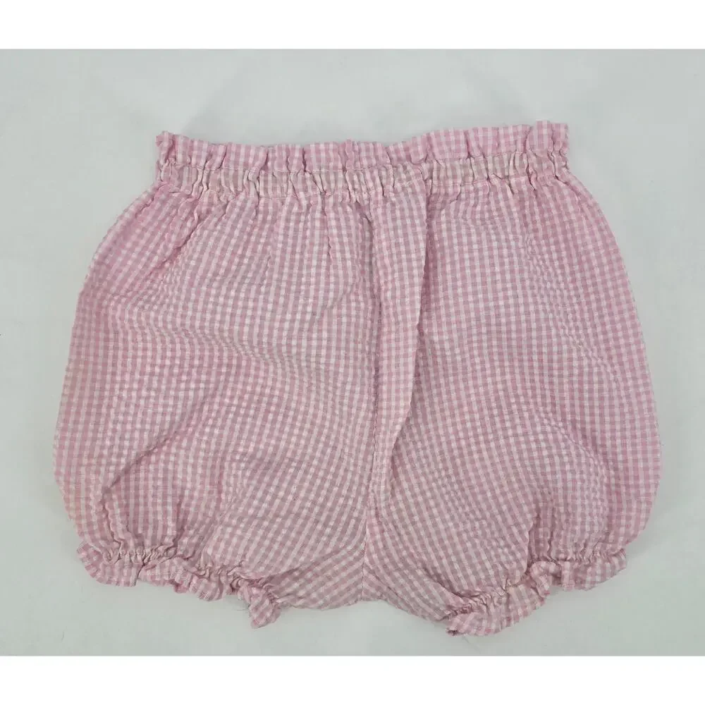 Vintage‎ Cottagecore Fairycore Tutti Frutti Pink Gingham Dress Bloomers Set